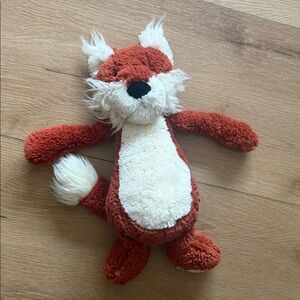 Jelly cat Plush Fox Toy in Red and White